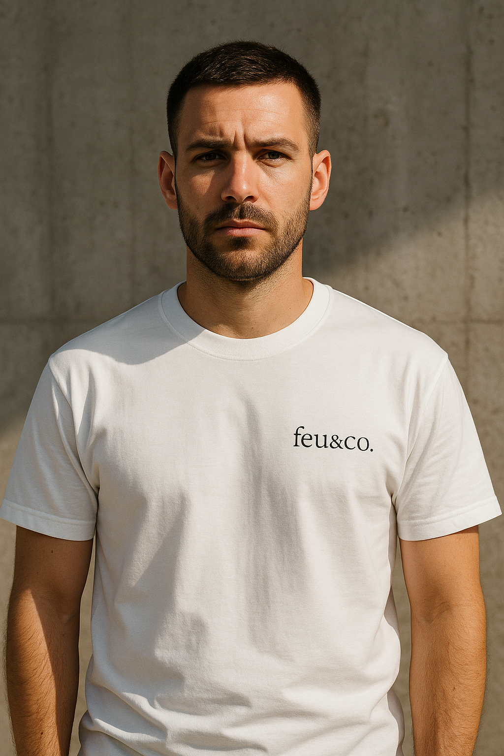 T-Shirt blanc Feu&Co.