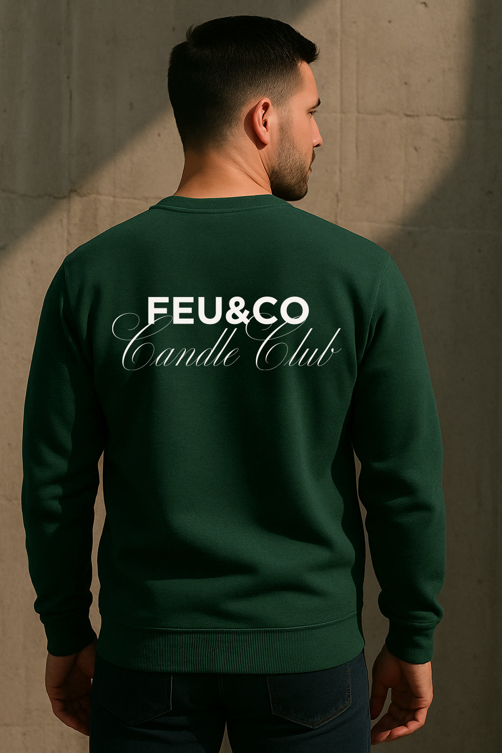 Crewneck vert forêt Feu&Co.