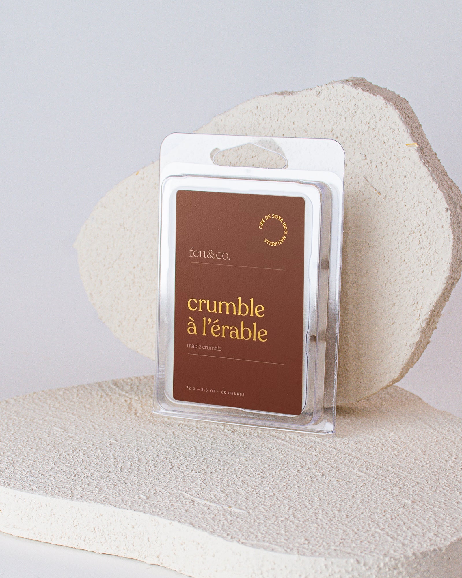 Cubes de cire - Crumble à l'érable