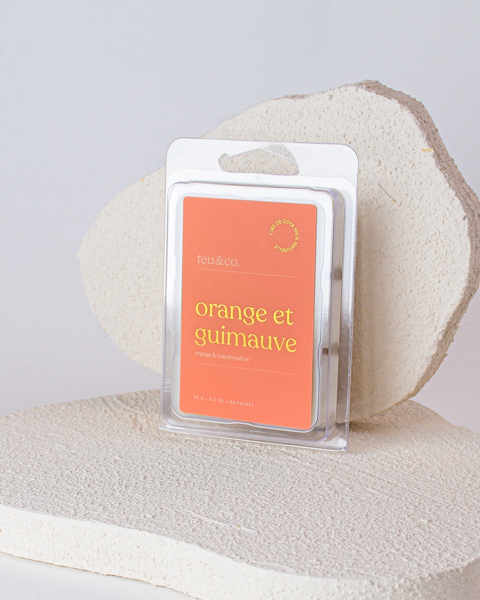 Cubes de cire - Orange et guimauve