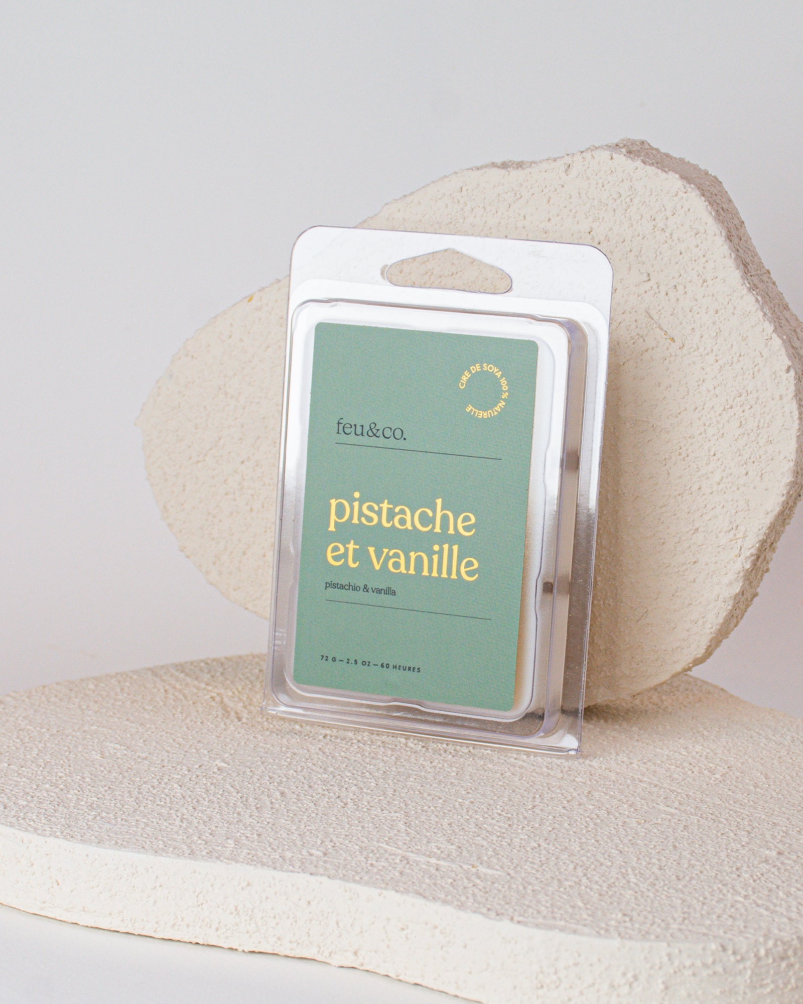 Cubes de cire - Pistache et vanille