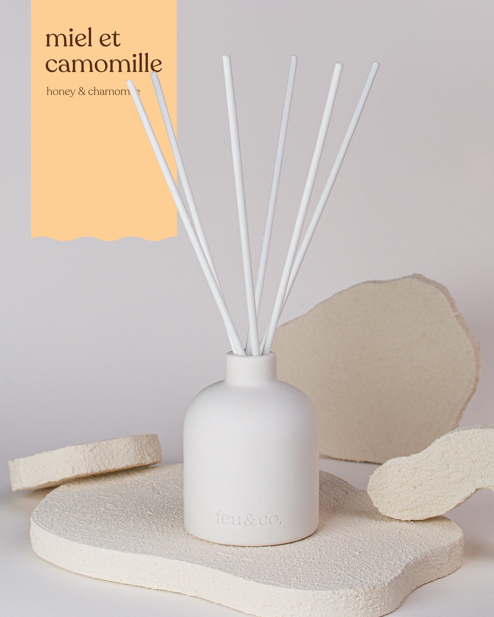 Diffuseur roseaux - Miel et camomille