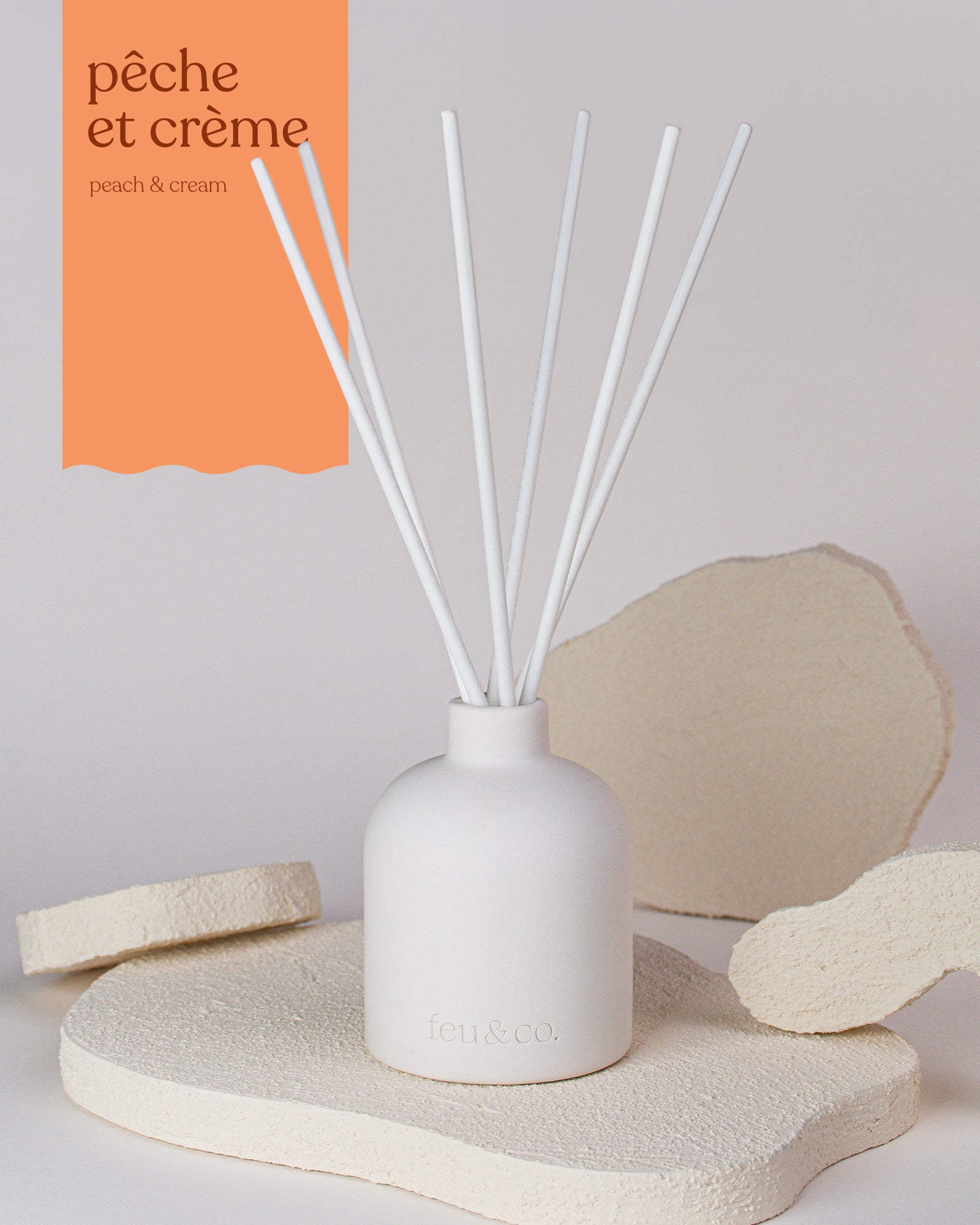 Diffuseur - Pêche et crème